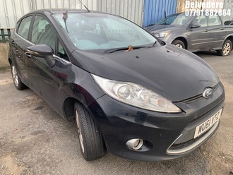 Location: Belvedere - 2011 FORD FIESTA ZETEC 5 Door Hatchback REG: WU61VTZ, Keys: No, MOT Expiry date: 08.10.2025, 1242 Petrol, 5 Speed Manual Petrol, Former Keepers: 2