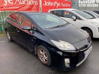 Location: Belvedere - 2010 TOYOTA PRIUS T3 VVT-I CVT 5 Door Hatchback REG: SL10WOM, Keys: No, MOT Expiry date: 09/06/2025, 1797 Hybrid Electric, Variable 1 Speed Auto Petrol/E, Former Keepers: 7