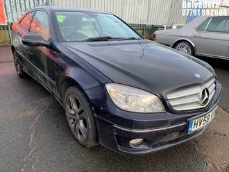 Location: Belvedere - 2008 MERCEDES-BENZ CLC180 KOMP SE AUTO Coupe REG: HV58VXW, Keys: No, MOT Expiry date: 26/01/2026, 1796 Petrol, 5 Speed Auto Petrol, Former Keepers: 10