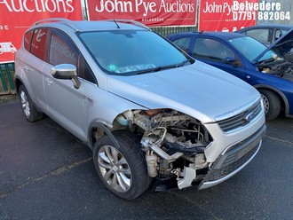Location: Belvedere - 2008 FORD KUGA TITANIUM TDCI Estate REG: BF58USW, Keys: No, MOT Expiry date: 03/06/2025, 1997 Diesel, 6 Speed Manual Diesel, Former Keepers: 6
