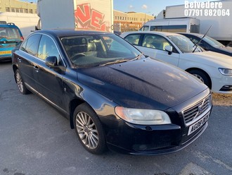 Location: Belvedere - 2008 VOLVO S80 SE A 4 Door Saloon REG: AG08OEN, Keys: No, MOT Expiry date: 23/01/2026, 2401 Diesel, 6 Speed Auto Diesel, Former Keepers: 8