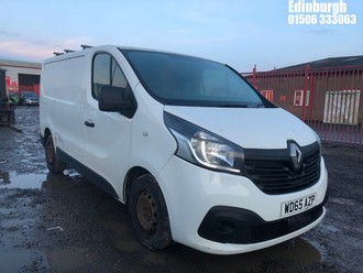 Location: Edinburgh - 2015 RENAULT TRAFIC SL27 BUSINESS + DC Panel Van REG: WD65AZP, Keys: No, MOT Expiry date: 15/03/2024, 1598 Diesel, 6 Speed Manual Diesel, Former Keepers: 4