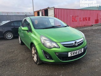 Location: Edinburgh - 2014 VAUXHALL CORSA EXCITE 3 Door Hatchback REG: SV14UTE, Keys: No, MOT Expiry date: 08/10/2025, 1229 Petrol, 5 Speed Manual Petrol, Former Keepers: 3