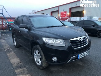 Location: Edinburgh - 2012 HYUNDAI SANTA FE STYLE CRDI AUTO Estate REG: RO62ZRY, Keys: No, MOT Expiry date: 06/11/2025, 2199 Diesel, 6 Speed Auto Diesel, Former Keepers: 5
