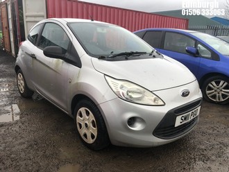 Location: Edinburgh - 2011 FORD KA STUDIO 3 Door Hatchback REG: SM11PGO, Keys: No, MOT Expiry date: 24/08/2024, 1242 Petrol, 5 Speed Manual Petrol, Former Keepers: 1