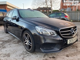 Location: Nottingham - 2016 MERCEDES-BENZ E220 AMG NIGHT ED BLUETEC ESTATE REG: OE16HBX, 2143cc DIESEL, 7 SPEED AUTO DIESEL, Former Keepers: 2, Keys: No, MOT Expiry date: 20/12/2024