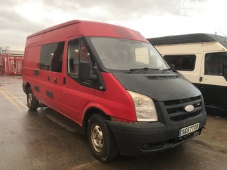 Location: Edinburgh - 2007 FORD TRANSIT 100 T350L RWD Motor Caravan REG: SG57TXR, Keys: No, MOT Expiry date: 22/07/2025, 2402 Diesel, 5 Speed Manual Diesel, Former Keepers: 10