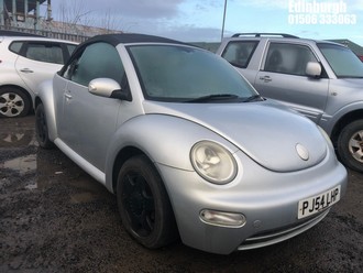 Location: Edinburgh - 2004 VOLKSWAGEN BEETLE CABRIOLET TDI Convertible REG: PJ54LHP, Keys: No, MOT Expiry date: 30/01/2026, 1896 Diesel, 5 Speed Manual Diesel, Former Keepers: 4