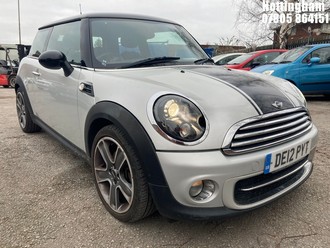 Location: Nottingham - 2012 MINI COOPER D SOHO 3 DOOR HATCHBACK REG: DE12PYT, 1598cc DIESEL, 6 SPEED MANUAL DIESEL, Former Keepers: 4, Keys: Yes, MOT Expiry date: 25/08/2026