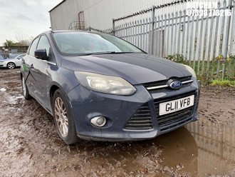 Location: Mitcham - 2011 FORD FOCUS TITANIUM 125 5 Door Hatchback REG: GL11VFB, Keys: No, MOT Expiry date: 26/01/2026, 1596 Petrol, 5 Speed Manual Petrol, Former Keepers: 3