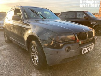Location: Nottingham - 2005 BMW X3 D SE Estate REG: NA55WCL, Keys: No, MOT Expiry date: 02/05/2026, 1995 Diesel, 6 Speed Manual Diesel, Former Keepers: 8