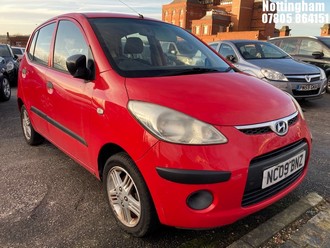 Location: Nottingham - 2009 HYUNDAI I10 CLASSIC 5 Door Hatchback REG: NC09BNZ, Keys: No, MOT Expiry date: 03/11/2025, 1248 Petrol, 5 Speed Manual Petrol, Former Keepers: 7