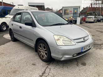 Location: Nottingham - 2003 HONDA CIVIC INSPIRE S 5 Door Hatchback REG: BK53WKY, Keys: No, MOT Expiry date: 20/12/2025, 1590 Petrol, 5 Speed Manual Petrol, Former Keepers: 7