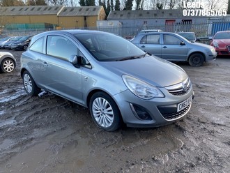 Location: Leeds - 2013 VAUXHALL CORSA ENERGY 3 Door Hatchback REG: CN63VVC, Keys: No, MOT Expiry date: 05-09-2026, 1229 Petrol, 5 Speed Manual Petrol, Former Keepers: 3