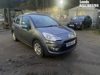 Location: Leeds - 2010 CITROEN C3 VTR+ 5 Door Hatchback REG: PE60GKO, Keys: No, MOT Expiry date: 26-02-2025, 1360 Petrol, 5 Speed Manual Petrol, Former Keepers: 6