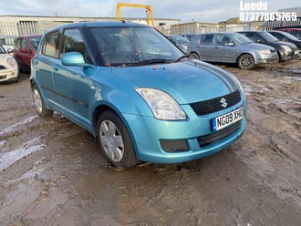 Location: Leeds - 2009 SUZUKI SWIFT GL 5DR 5 Door Hatchback REG: NG09XHO, Keys: No, MOT Expiry date: 01-04-2026, 1328 Petrol, 5 Speed Manual Petrol, Former Keepers: 4