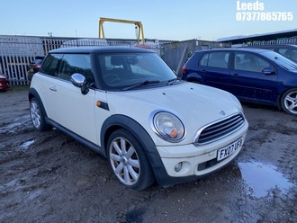 Location: Leeds - 2007 MINI ONE 3 Door Hatchback REG: FX07UFB, Keys: No, MOT Expiry date: 18-03-2025, 1397 Petrol, 6 Speed Manual Petrol, Former Keepers: 9