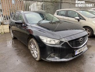 Location: Hayes - 2018 MAZDA 6 SE-L NAV D AUTO Estate REG: YN18XTF, Keys: No, MOT Expiry date: 19/07/2025, 2191 Diesel, 6 Speed Auto Diesel, Former Keepers: 8