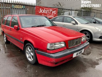 Location: Hayes - 1996 VOLVO 850 GLT AUTO Estate REG: A1HRE, Keys: No, MOT Expiry date: 10/12/2024, 2435 Petrol, 4 Speed Auto Petrol, Former Keepers: 4