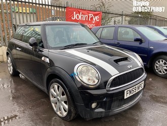 Location: Hayes - 2009 MINI COOPER S 3 Door Hatchback REG: FN59NPC, Keys: No, MOT Expiry date: 18/10/2024, 1598 Petrol, 6 Speed Manual Petrol, Former Keepers: 6