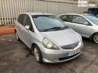 Location: Hayes - 2009 HONDA JAZZ SE CVT 5 Door Hatchback REG: GV58DCF, Keys: No, MOT Expiry date: 28/07/2025, 1339 Petrol, Variable Speed Auto Petrol, Former Keepers: 4