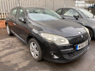Location: Hayes - 2010 RENAULT MEGANE DYNAMIQUE VVT 5 Door Hatchback REG: NX10XXR, Keys: No, MOT Expiry date: 27/08/2026, 1598 Petrol, 6 Speed Manual Petrol, Former Keepers: 4