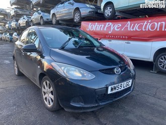 Location: Stapleford - 2010 MAZDA 2 TS2 5 Door Hatchback REG: WM59LGC, Keys: Yes, MOT Expiry date: 05/11/2026, 1349 Petrol, 5 Speed Manual Petrol, Former Keepers: 5