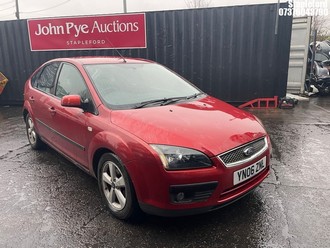 Location: Stapleford - 2006 FORD FOCUS ZETEC CLIMATE 5 Door Hatchback REG: YN06ZNL, Keys: Yes, MOT Expiry date: 11/02/2026, 1596 Petrol, 5 Speed Manual Petrol, Former Keepers: 2