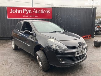 Location: Stapleford - 2007 RENAULT CLIO DYNAMIQUE DCI 86 3 Door Hatchback REG: MW07LKV, Keys: No, MOT Expiry date: 24/09/2026, 1461 Diesel, 5 Speed Manual Diesel, Former Keepers: 4