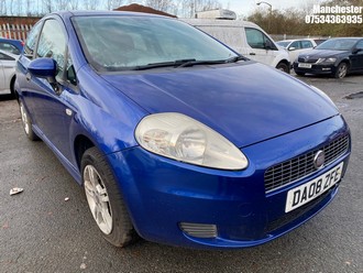 Location: Manchester - 2008 FIAT GRANDE PUNTO ACTIVE 65 3 Door Hatchback REG: DA08ZFE, 1242 Petrol, 5 Speed Manual Petrol, Former Keepers: 4, Keys: No, MOT Expiry date: 29/08/2025