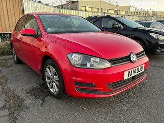 Location: BELVEDERE - 2014 VOLKSWAGEN GOLF SE BLUEMOTION TECH T 5 Door Hatchback REG: VA14UJO, 1598 Diesel, 5 Speed Manual Diesel, Former Keepers: 4, Keys: No, MOT: Expiry date03.11.2026