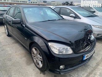 Location: Belvedere - 2009 MERCEDES-BENZ C180 KOMP SE BLUEEFF-CY A 4 Door Saloon REG: HK59EHR, 1597cc Petrol, 5 Speed Auto Petrol, Former Keepers: 2, Keys: Yes, MOT Expiry date: 25/11/2025