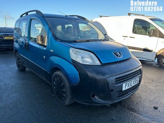 Location: Belvedere - 2010 PEUGEOT BIPPER TEPEE OUTDR HDI SA MPV REG: PX10XRH, Keys: No, MOT Expiry date: 01/04/2025, 1399 Diesel, 5 Speed Semi Auto Diesel, Former Keepers: 9
