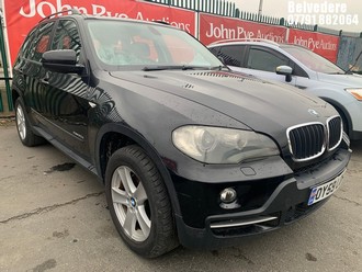 Location: Belvedere - 2009 BMW X5 XDRIVE 30D SE 5S A Estate REG: OY59LOH, Keys: No, MOT Expiry date: 10.10.2026, 2993 Diesel, 6 Speed Auto Diesel, Former Keepers: 4