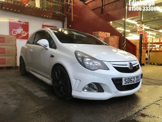 Location: Edinburgh - 2012 VAUXHALL CORSA VXR 3 Door Hatchback REG: SD62ZDJ, Keys: No, MOT Expiry date: 03/12/2025, 1598 Petrol, 6 Speed Manual Petrol, Former Keepers: 7