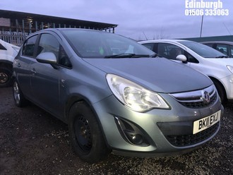 Location: Edinburgh - 2011 VAUXHALL CORSA SXI 5 Door Hatchback REG: BK11EXJ, Keys: No, MOT Expiry date: 11/12/2025, 1229 Petrol, 5 Speed Manual Petrol, Former Keepers: 11