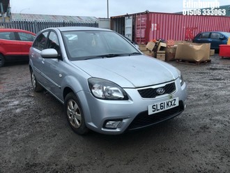 Location: Edinburgh - 2011 KIA RIO 2 5 Door Hatchback REG: SL61KXZ, Keys: No, MOT Expiry date: 25/07/2025, 1399 Petrol, 5 Speed Manual Petrol, Former Keepers: 4
