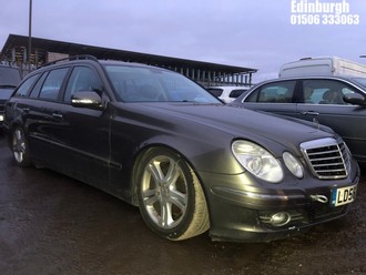 Location: Edinburgh - 2006 MERCEDES E350 AVANTGARDE AUTO Estate REG: LD56OMW, Keys: No, MOT Expiry date: 25/07/2025, 3498 Petrol, 7 Speed Auto Petrol, Former Keepers: 2