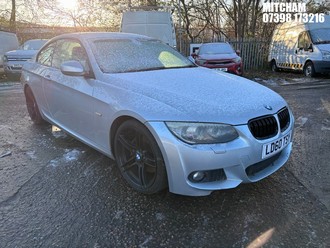 Location: MITCHAM - 2010 BMW 330I M SPORT Coupe REG: LD60TSY, 2996cc Petrol, 6 Speed Manual Petrol, Former Keepers: 6, Keys: No, MOT: Expiry date05/10/2027