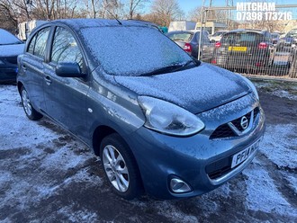 Location: Mitcham - 2014 NISSAN MICRA ACENTA 5 Door Hatchback REG: PF14HXZ, Keys: No, MOT Expiry date: 10/07/2025, 1198 Petrol, 5 Speed Manual Petrol, Former Keepers: 3