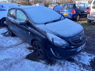 Location: Mitcham - 2013 VAUXHALL CORSA SXI AC 5 Door Hatchback REG: BJ63KCA, Keys: No, MOT Expiry date: 16/07/2026, 1229 Petrol, 5 Speed Manual Petrol, Former Keepers: 9