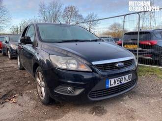 Location: Mitcham - 2009 FORD FOCUS ZETEC 100 AUTO 5 Door Hatchback REG: LV58VJO, Keys: No, MOT Expiry date: 10/02/2026, 1596 Petrol, 4 Speed Auto Petrol, Former Keepers: 5