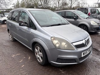Location: Mitcham - 2007 VAUXHALL ZAFIRA ENERGY MPV REG: WU57NSE, Keys: No, MOT Expiry date: 11/11/2025, 1598 Petrol, 5 Speed Manual Petrol, Former Keepers: 3