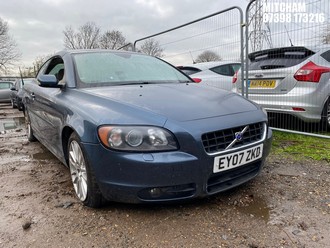Location: Mitcham - 2007 VOLVO C70 SE Convertible REG: EY07ZKD, Keys: No, MOT Expiry date: 29/11/2025, 2435 Petrol, 6 Speed Manual Petrol, Former Keepers: 5