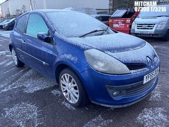 Location: Mitcham - 2006 RENAULT CLIO DYNAMIQUE S 3 Door Hatchback REG: YF55DUH, Keys: No, MOT Expiry date: 07/04/2025, 1390 Petrol, 5 Speed Manual Petrol, Former Keepers: 4