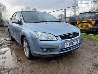 Location: Mitcham - 2005 FORD FOCUS GHIA T 5 Door Hatchback REG: HY05YBZ, Keys: No, MOT Expiry date: 15/09/2025, 1596 Petrol, 5 Speed Manual Petrol, Former Keepers: 4
