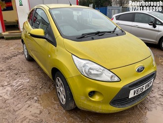 Location: Peterborough - 2015 FORD KA EDGE 3 Door Hatchback REG: VE15VKP, Keys: No, MOT Expiry date: 15/05/2026, 1242 Petrol, 5 Speed Manual Petrol, Former Keepers: 4