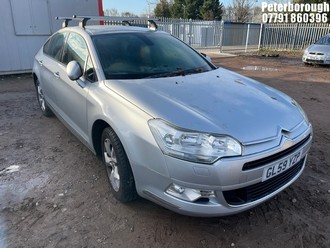 Location: Peterborough - 2009 CITROEN C5 VTR PLUS NAV THP 4 Door Saloon REG: GL59YZP, Keys: No, MOT Expiry date: 04/10/2025, 1598 Petrol, 6 Speed Manual Petrol, Former Keepers: 5