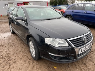 Location: Peterborough - 2007 VOLKSWAGEN PASSAT SE TDI 140 AUTO 4 Door Saloon REG: AJ57HDY, Keys: No, MOT Expiry date: 29/04/2026, 1968 Diesel, 6 Speed Auto Diesel, Former Keepers: 10