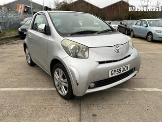 Location: Brentwood - 2009 TOYOTA IQ3 VVT-I 3 Door Hatchback REG: GY59XCW, Keys: No, MOT Expiry date: 30.10.2025, 1329 Petrol, 6 Speed Manual Petrol, Former Keepers: 2